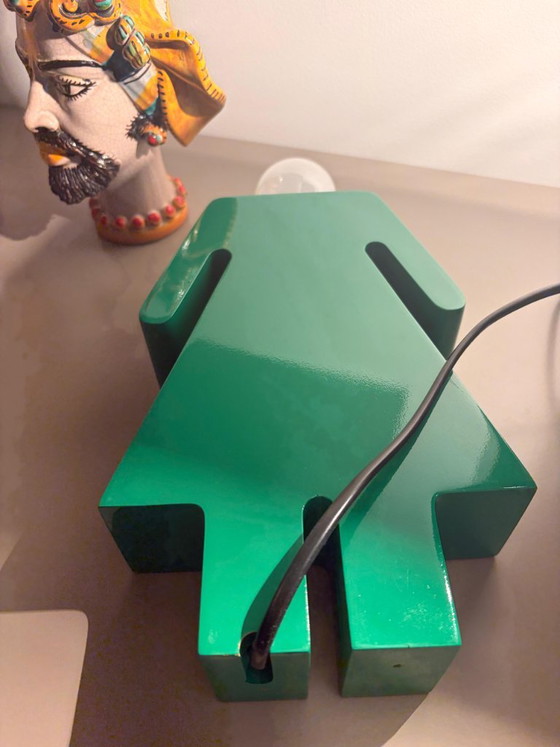 🟢 Coppia Lampade Design PANTONE "Adamo ed Eva" – Verde Iconico – Lampade da lettura, Legno (photo 6 of 13)