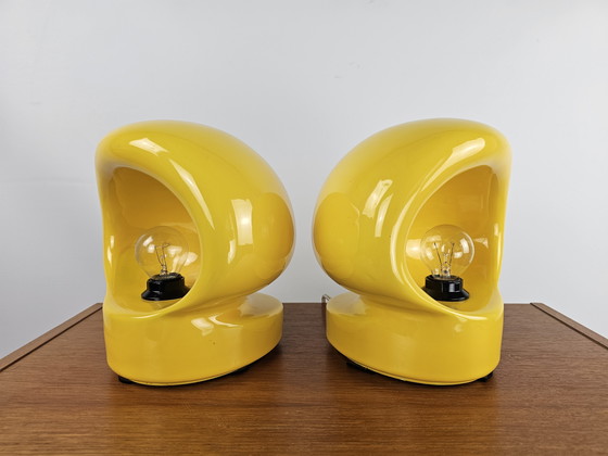Image 1 of Set von sehr seltenen Tischlampen von Enzo Biolo für Il Picchio 1960er Jahre