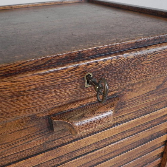 Eiken rolluikkast met 1 luik, 77 cm hoog, jaren 30 – Ladekasten, Wood (photo 12 of 18)