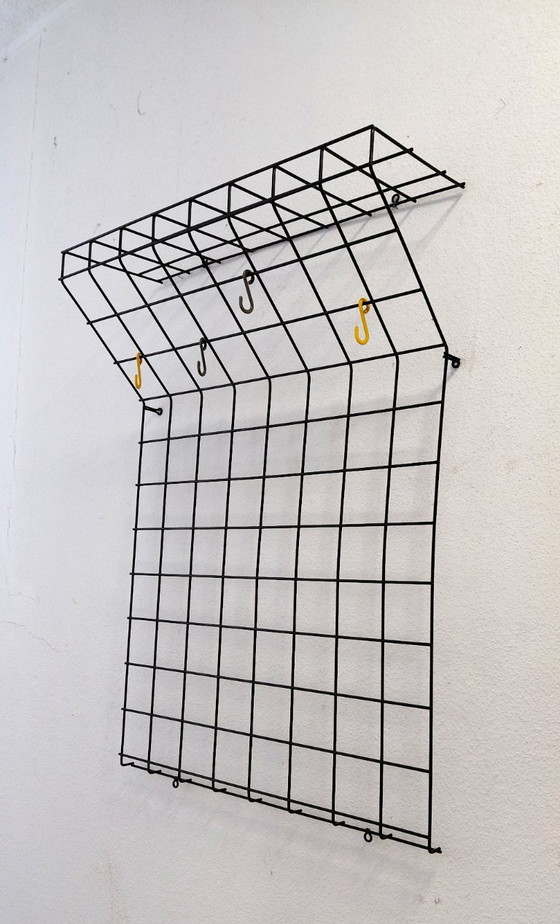 Image 1 of Armadio a muro in filo metallico Karl Fichtel 1950