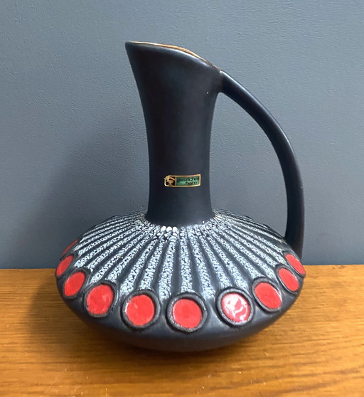 Vase en forme d'OVNI Schlossberg Allemagne de l'Ouest