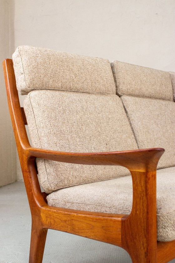 Canapé Vintage en Teck 3 Places Juul Kristensen Danish Mid Century – Canapés 3 places, Wool (photo 5 of 22)
