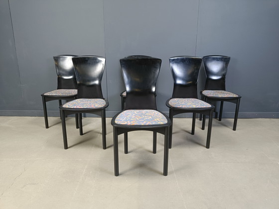 Image 1 of Vintage Pelope Dining Chairs by Francesco Binfarè for Cassina, 1990s