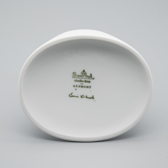 Image 1 of Vase Rosenthal "HEELS" Duo Design James Kirkwood Porcelaine Bisque Noir & Blanc