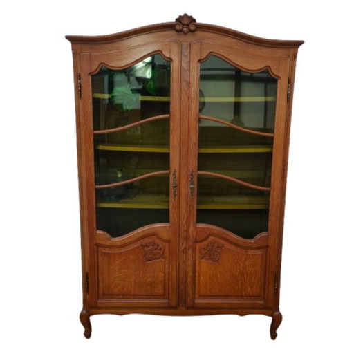 Buffet/bibliothèque vintage de style Queen Anne