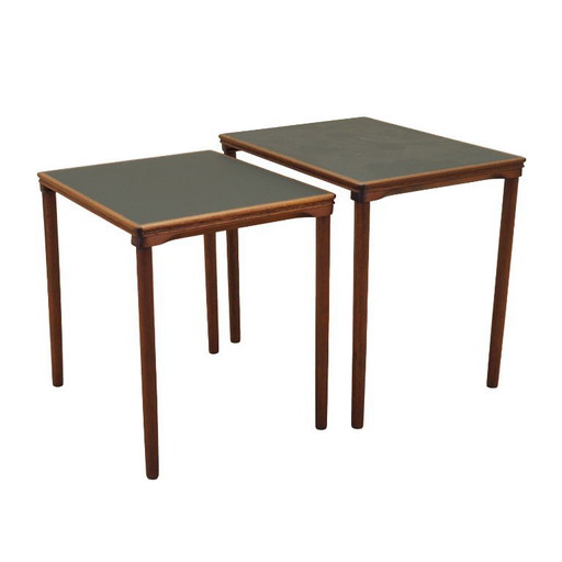 Nido di tavoli in teak, design danese, anni '70, produzione: Danimarca