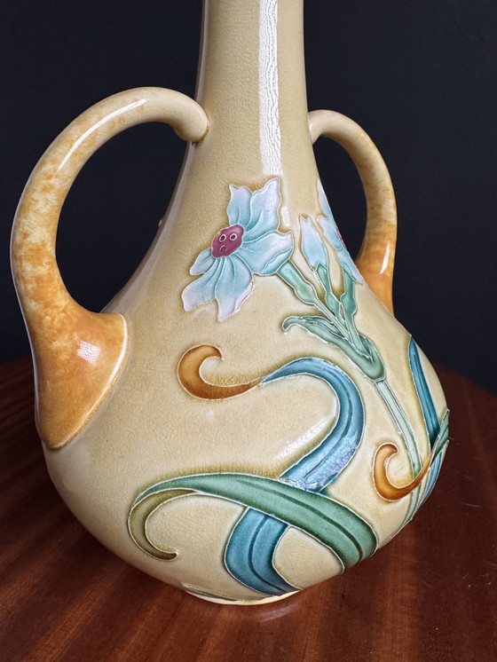 Image 1 of Jarrón de cerámica Art Nouveau de Gustave de Bruyn