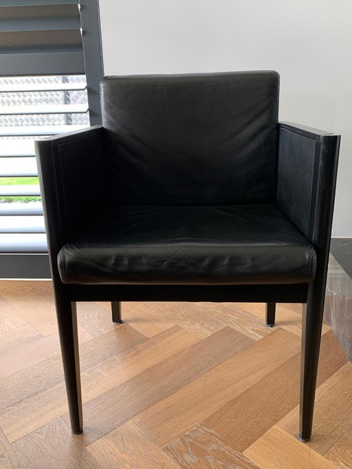 Set di quattro sedie in pelle di fine Mid-Century di Arnold Merckx per Arco - Move Design – fauteuils, Leather