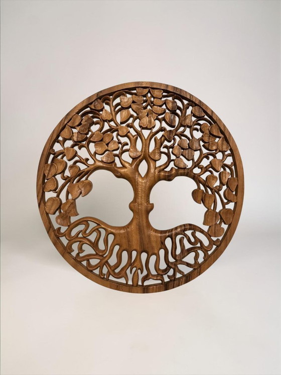 Árbol de la Vida de madera hecho a mano – decoración de pared – 60 cm – Wood (photo 2 of 5)