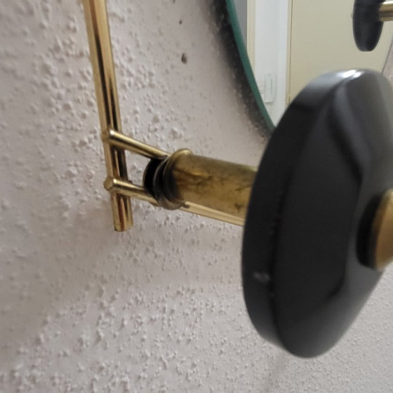 Image 1 of Coat rack, 1950s design coat rack, mirror and brass