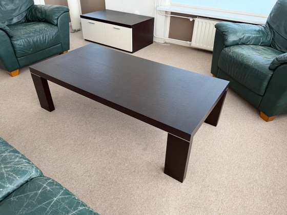 Wenge Rectangular Coffee Table – Metal, Wood (photo 2 of 8)
