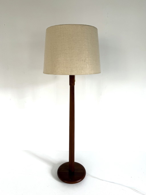 Lampadaire vintage en teck, Domus '70