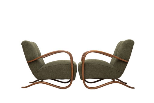 H-269 Sessel von Jindřich Halabala, Tschechoslowakei, 1930er Jahre, 2er Set