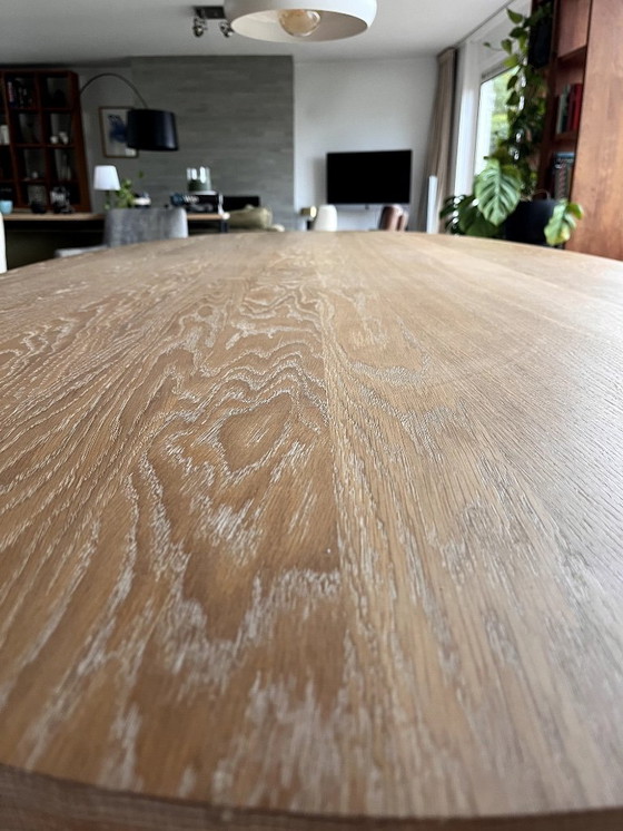 Image 1 of Custom Exclusieve Eikenhouten Ovale Tafel – 290x120 cm