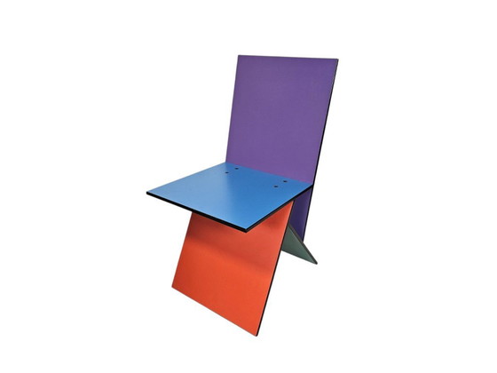 Ikea - Vilbert Chair - Design Verner Panton - Memphis Milano Style - 1993 – Chairs and lounge chairs, Mdf (photo 2 of 9)
