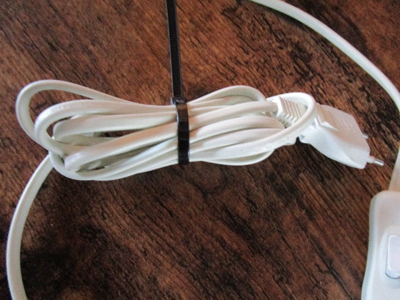 Image 1 of Vintage fabric design lamp 22 cm blue/white