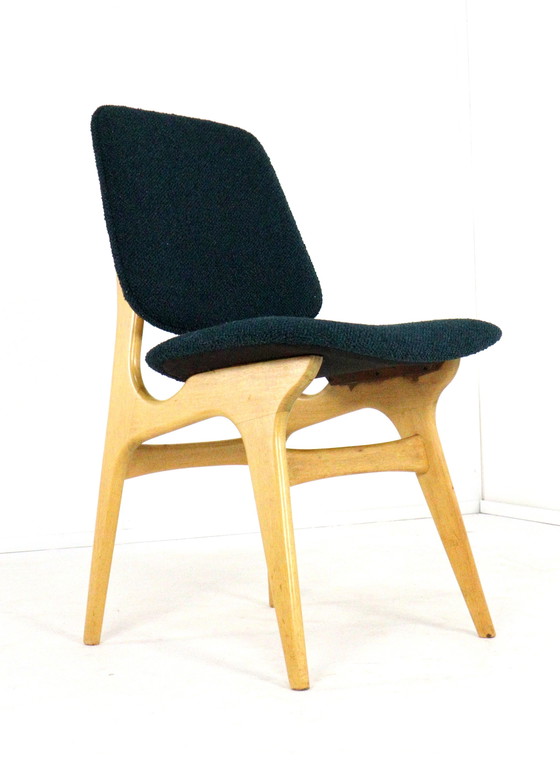 Image 1 of Set van 4 vintage eetkamerstoelen reupholstered