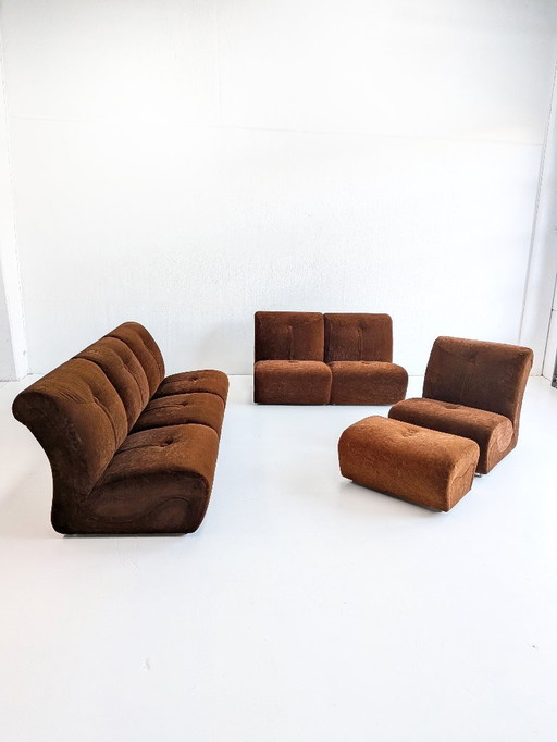 Modular Space Age Sofa Set (8 elements) 1970's 