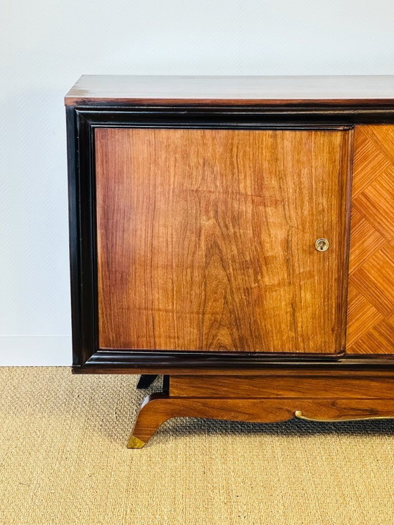 Image 1 of Credenza Art Déco in noce, Francia, 1950