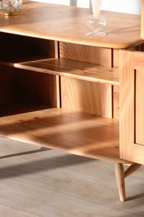 Image 1 of Bibliothèque / Séparateur de pièce Vintage - Modèle Windsor / Girafe - Ercol