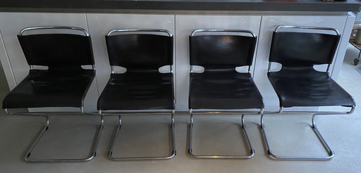 4 sedie da pranzo 'Biscia' Pascal Mourgue Steiner anni '60