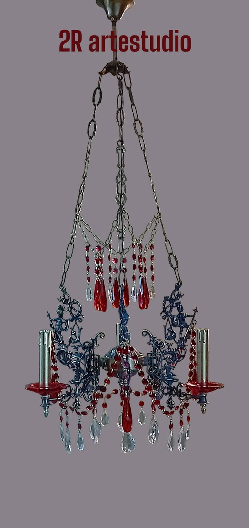 Lampadario Karmen.vintage.Italia