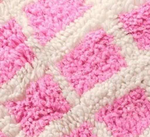 Moroccan Berber rug, handwoven in the traditional style with rose motifs, size 2/3 m