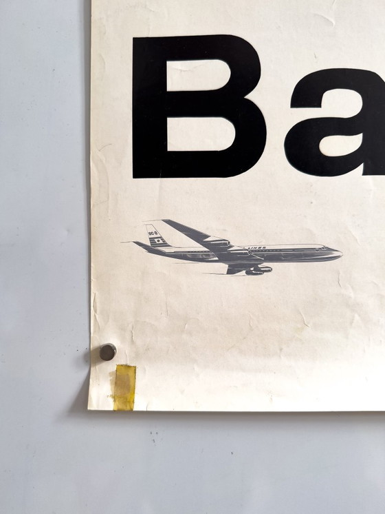 Image 1 of ✈️ Japan Airlines Bangkok – Danseuses du temple – vers 1960 – Affiche originale | 100,5 × 62,5 cm | Japon