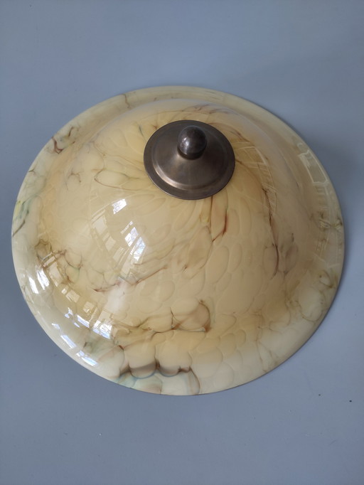 Ceiling Lamp Marbled Glass