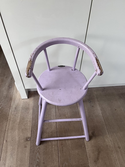 Kibofa hippe kinderstoel geverfd 