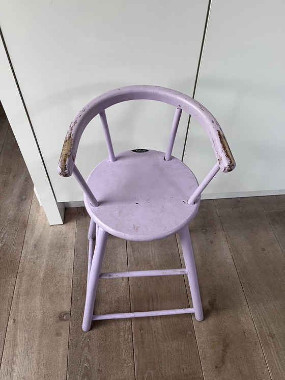 Image 1 of Kibofa hippe kinderstoel geverfd 