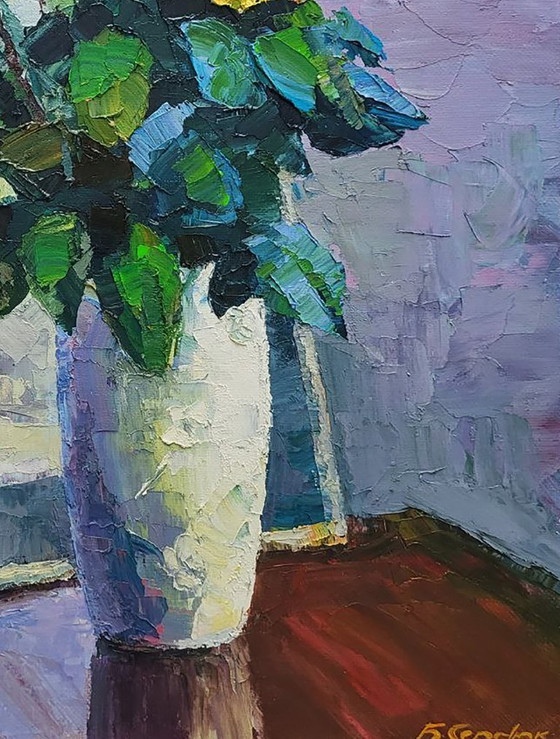 Original Oil Painting Still Life Flowers Bouquet Roses – Paintings & Drawings, Canvas (photo 7 of 7)