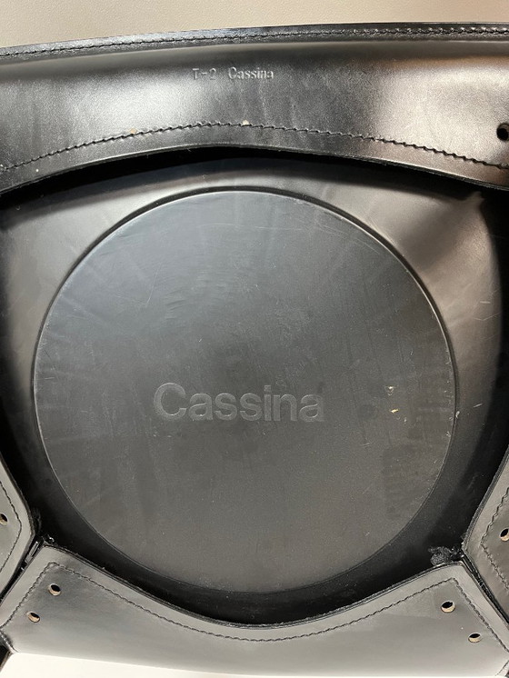 Image 1 of Poltrona CAB 413 in pelle nera di Mario Bellini per Cassina, anni '80.