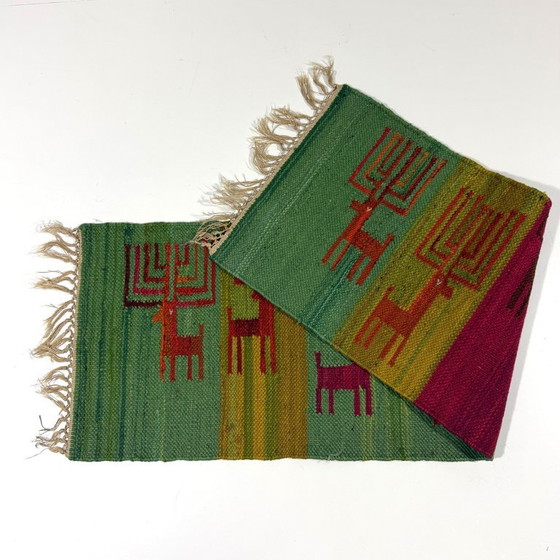 Wollen Kelim Wandkleed Polen 1970's – Wanddecoratie, Wool (photo 5 of 5)