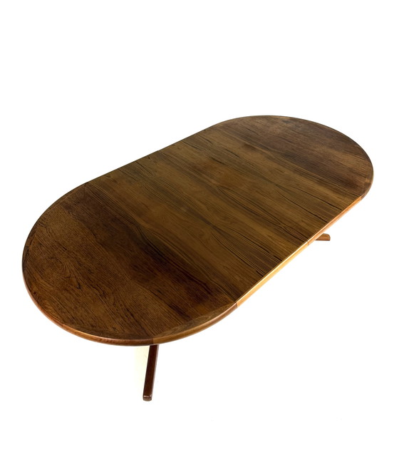 Image 1 of Table de salle à manger extensible vintage en teck, Korup Stolefabrik '60