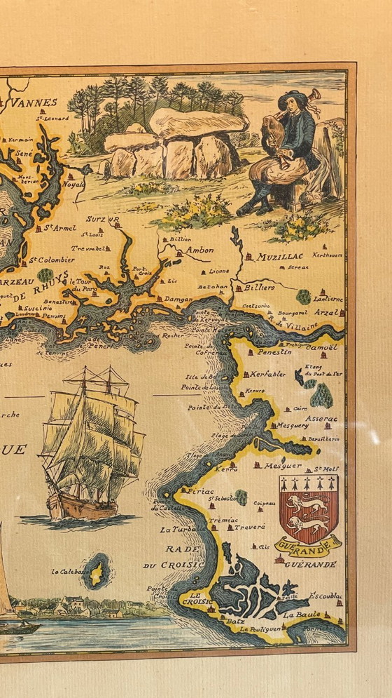 Image 1 of Vintage Atlantic OCEAN GOLD SCHEDA PIEGATA