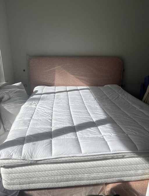 Sommier neuf 160 x 200 cm – Revêtement de luxe (Grain 91 de Lauritzon)

