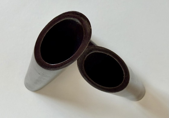 Postmoderne Studiokeramiek Sculptuur / Dubbele Vaas van Ernst Häusermann (Zwitserland) – Glaskunst, Ceramic (photo 5 of 7)