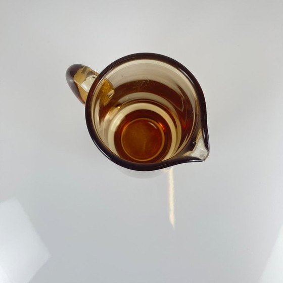 Image 1 of Brocca/brocca in vetro soffiato ambrato