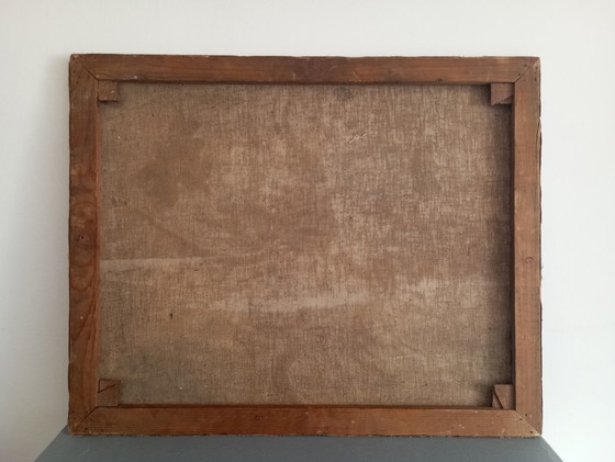 Image 1 of 'Putto with a machine gun' - street art/pop art large-scale oil and mixed media canvas painting, approx. 2010