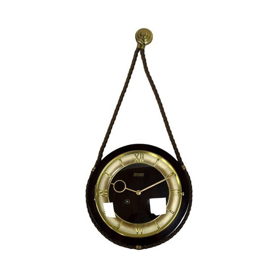 Image 1 of Kienzle Schwebegang wandklok aan touw, nautische stijl, Duitsland jaren 1960