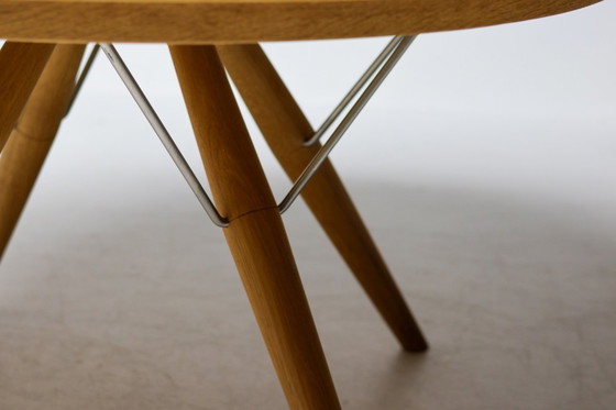 Image 1 of HANS J. WEGNER PP75 DINING TABLE IN OAK WITH ELEVEN OAK CH36 DINING CHAIRS
