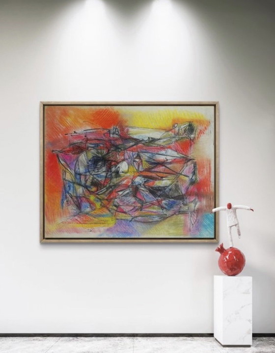 Image 1 of Schitterend werk van Silvin Bronkart (1919-1967), een belangrijk museumstuk uit 1957.