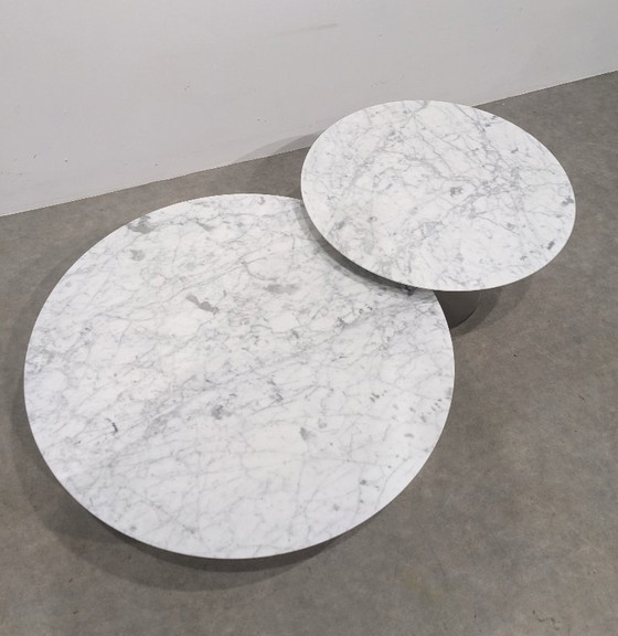 Image 1 of Pair of marble coffee tables Mareli