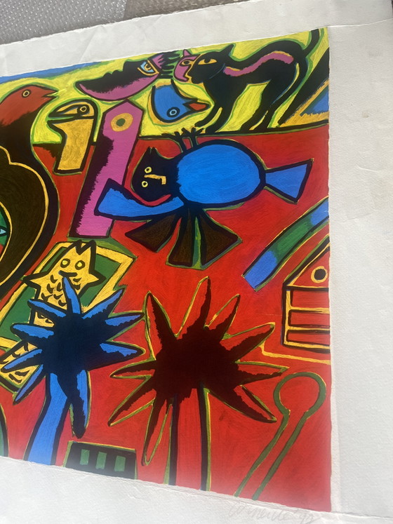 Siebdruck Corneille „Sentimental Journey“ – Kunst, Papier (photo 3 of 5)