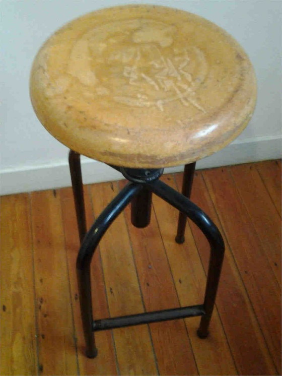 Image 1 of SET van 3: Tekentafel + kruk + rolhouder, Mid Century, vintage