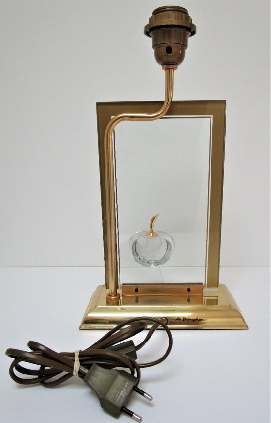 Image 1 of lampe verre "pomme" le dauphin