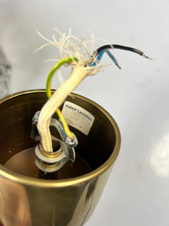 Image 1 of Vintage Smoked Glass Pendant Lamp, Kaiser Leuchten, Germany 1960s/1970s