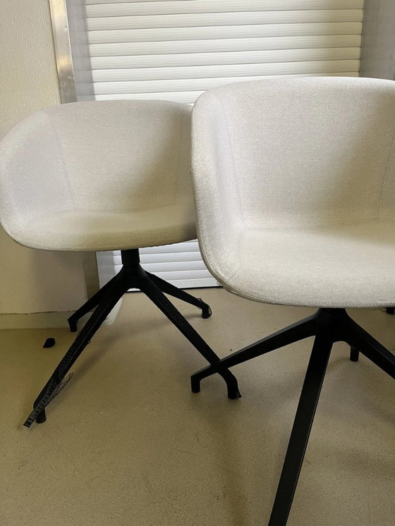 Image 1 of Gaber Basket Swivel Upholstered Bucket Chairs