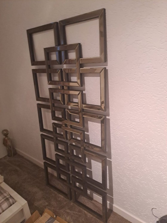 Specchio da parete stile Eric Kuster – Vetro, Legno (photo 4 of 5)